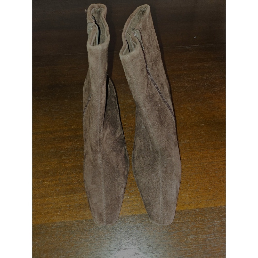 Steve Madden Willah Booties Womens 7 Brown Suede Square Toe Ankle Boots WILH01S1 - Picture 7 of 9